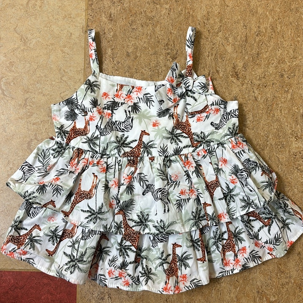 Girls safari tank top